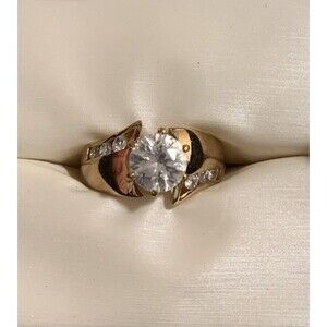 18K Tge Rsc Womens Cocktail Ring 9.15